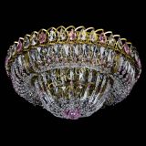 Люстра Кольцо Классика Пластинка розовая под бронзу в Кирове