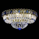 Люстра Кольцо Классика Пластинка синяя под бронзу в Кирове