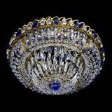 Люстра Кольцо Классика Пластинка синяя под бронзу в Кирове