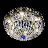 Люстра Кольцо Классика Пластинка синяя под бронзу в Кирове