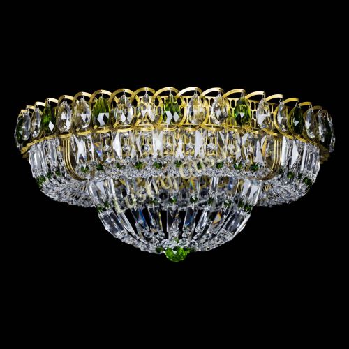 Люстра Кольцо Классика Пластинка зеленая под бронзу в Кирове Гусь Хрустальный