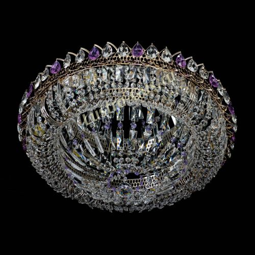 Люстра Кольцо Классика Пластинка фиолетовая в Кирове Гусь Хрустальный