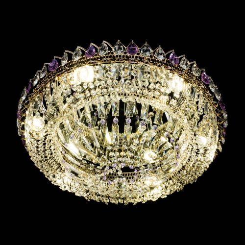 Люстра Кольцо Классика Пластинка фиолетовая в Кирове Гусь Хрустальный