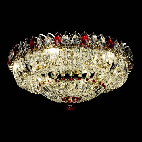 Люстра Кольцо Классика Пластинка красная в Кирове Гусь Хрустальный