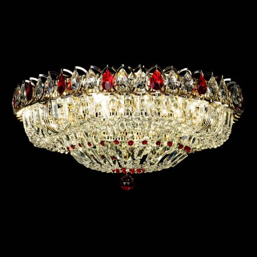 Люстра Кольцо Классика Пластинка красная в Кирове Гусь Хрустальный