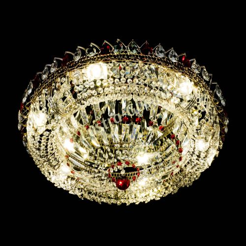 Люстра Кольцо Классика Пластинка красная в Кирове Гусь Хрустальный