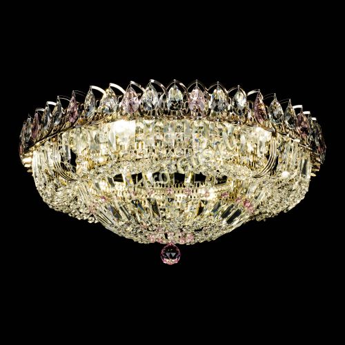 Люстра Кольцо Классика Пластинка розовая в Кирове Гусь Хрустальный