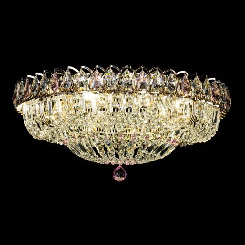 Люстра Кольцо Классика Пластинка розовая в Кирове Гусь Хрустальный