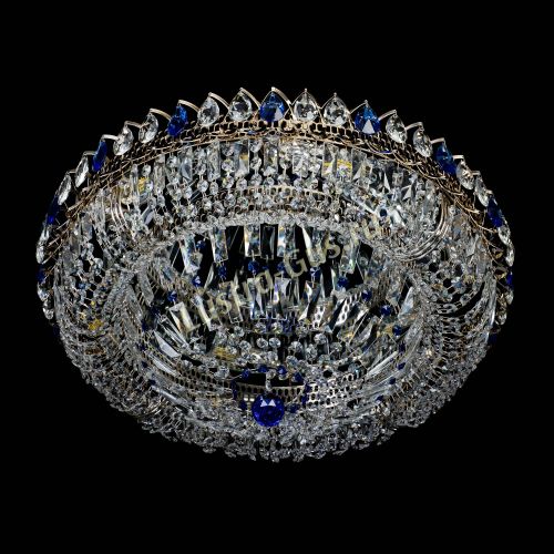 Люстра Кольцо Классика Пластинка синяя в Кирове Гусь Хрустальный