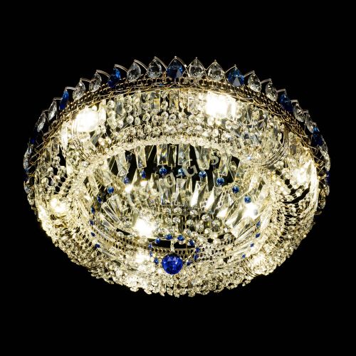 Люстра Кольцо Классика Пластинка синяя в Кирове Гусь Хрустальный