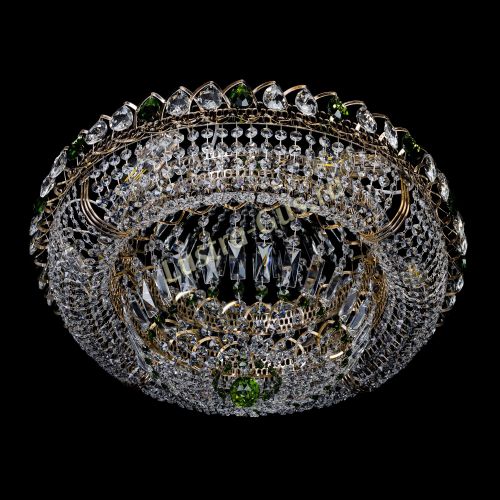 Люстра Кольцо Классика зеленая в Кирове Гусь Хрустальный
