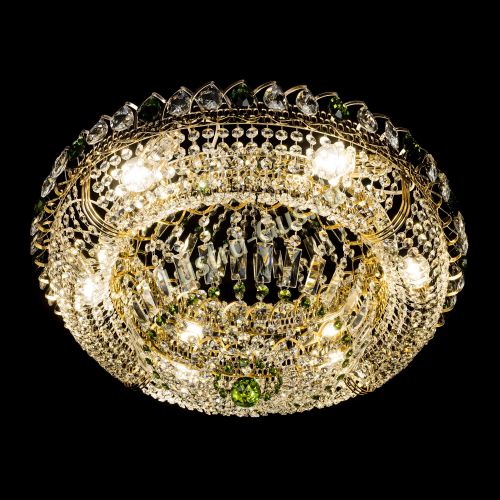 Люстра Кольцо Классика зеленая в Кирове Гусь Хрустальный