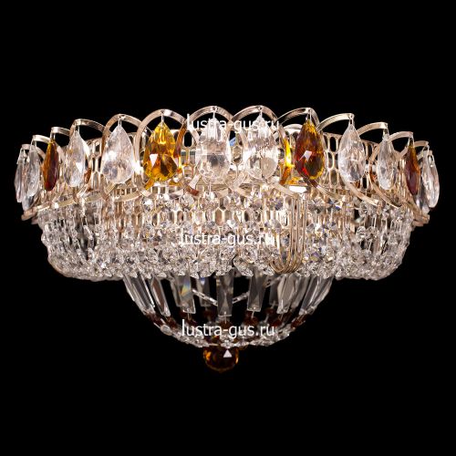 Люстра Кольцо Классика цветная в Кирове Гусь Хрустальный