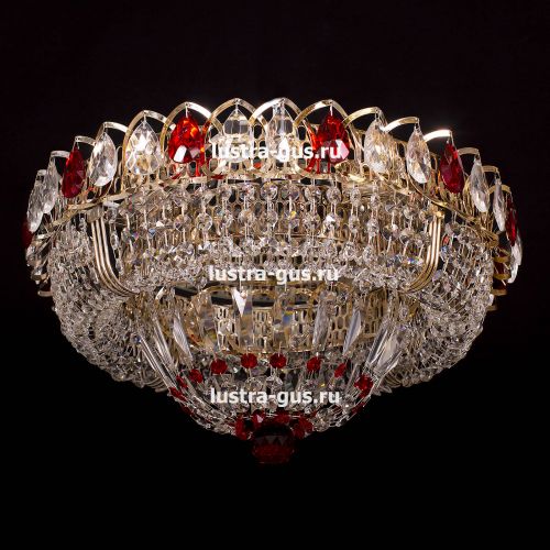 Люстра Кольцо Классика красная в Кирове Гусь Хрустальный