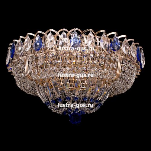 Люстра Кольцо Классика синий в Кирове Гусь Хрустальный