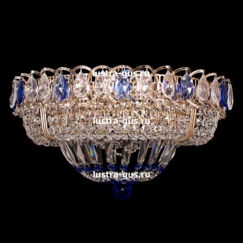 Люстра Кольцо Классика синий в Кирове Гусь Хрустальный