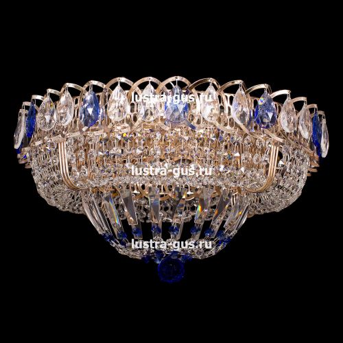 Люстра Кольцо Классика синий в Кирове Гусь Хрустальный