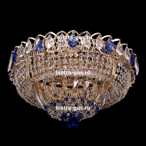 Люстра Кольцо Классика синий в Кирове Гусь Хрустальный