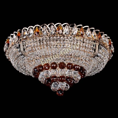 Люстра Кольцо пирамида шар 40 мм чайный в Кирове Гусь Хрустальный