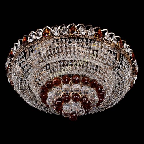 Люстра Кольцо пирамида шар 40 мм чайный в Кирове Гусь Хрустальный