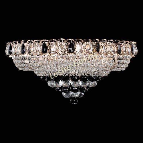 Люстра Кольцо пирамида шар 40 мм черная в Кирове Гусь Хрустальный