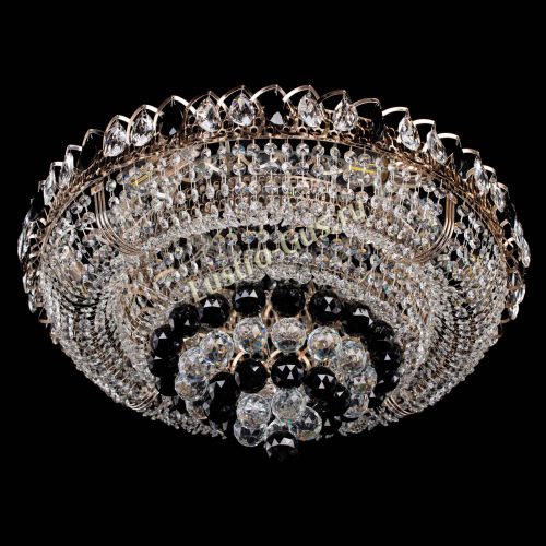 Люстра Кольцо пирамида шар 40 мм черная в Кирове Гусь Хрустальный