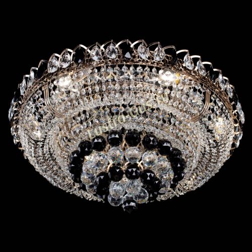 Люстра Кольцо пирамида шар 40 мм черная в Кирове Гусь Хрустальный