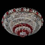 Люстра Кольцо пирамида шар 40 мм красная в Кирове