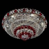 Люстра Кольцо пирамида шар 40 мм красная в Кирове