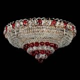 Люстра Кольцо пирамида шар 40 мм красная в Кирове