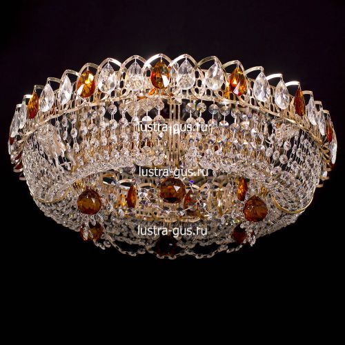 Люстра Кольцо Снежинка чайная в Кирове Гусь Хрустальный