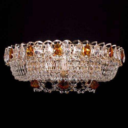 Люстра Кольцо Снежинка чайная в Кирове Гусь Хрустальный