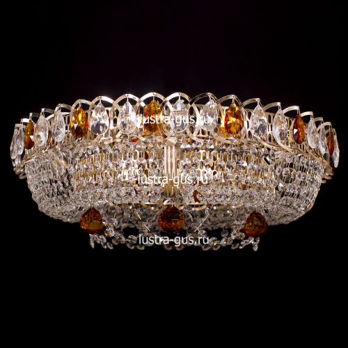 Люстра Кольцо Снежинка чайная в Кирове Гусь Хрустальный