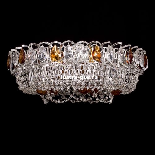 Люстра Кольцо Снежинка чайная в Кирове Гусь Хрустальный