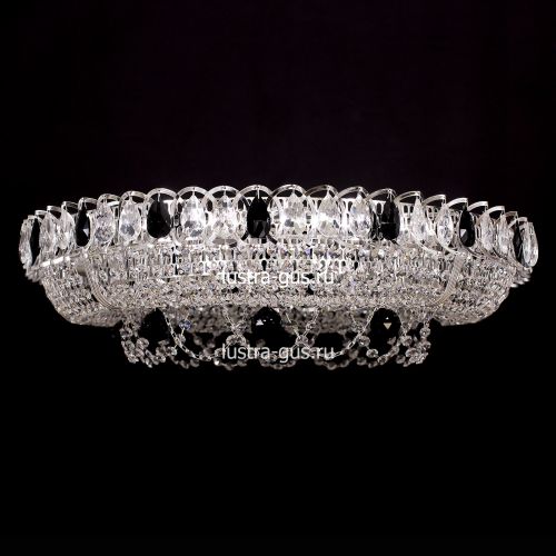 Люстра Кольцо Снежинка черная в Кирове Гусь Хрустальный