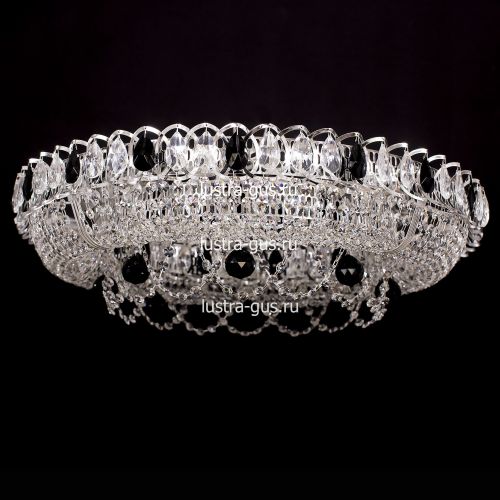 Люстра Кольцо Снежинка черная в Кирове Гусь Хрустальный