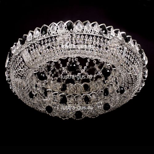 Люстра Кольцо Снежинка черная в Кирове Гусь Хрустальный