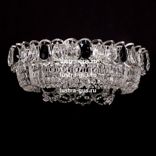 Люстра Кольцо Снежинка черная в Кирове Гусь Хрустальный