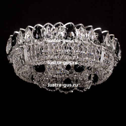Люстра Кольцо Снежинка черная в Кирове Гусь Хрустальный