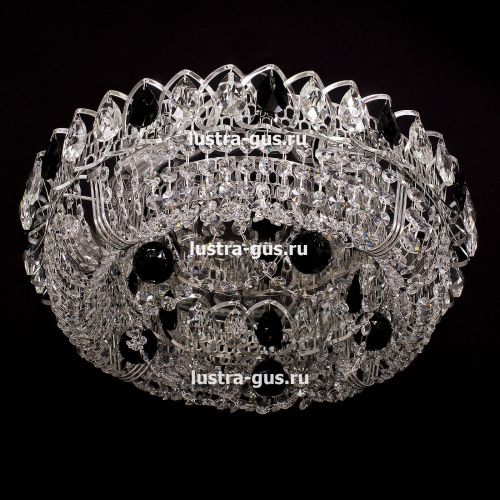 Люстра Кольцо Снежинка черная в Кирове Гусь Хрустальный