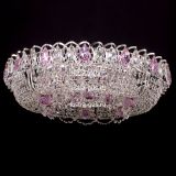 Люстра Кольцо Снежинка розовая в Кирове