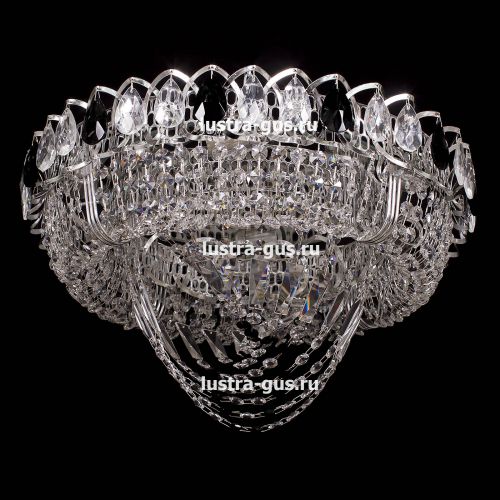 Люстра Кольцо Водоворот черная в Кирове Гусь Хрустальный