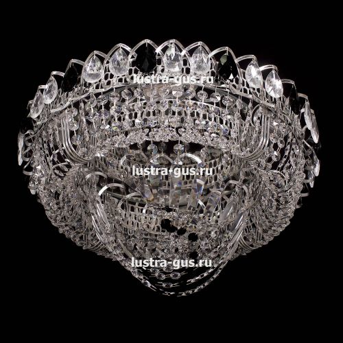 Люстра Кольцо Водоворот черная в Кирове Гусь Хрустальный