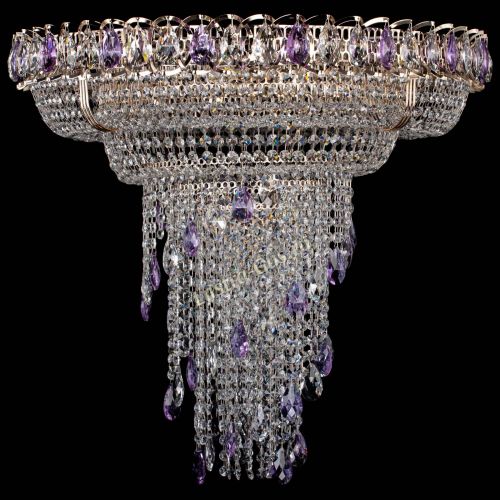 Люстра Кольцо №10 фиолетовая в Кирове Гусь Хрустальный