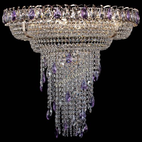 Люстра Кольцо №10 фиолетовая в Кирове Гусь Хрустальный