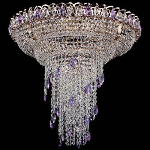 Люстра Кольцо №10 фиолетовая в Кирове Гусь Хрустальный