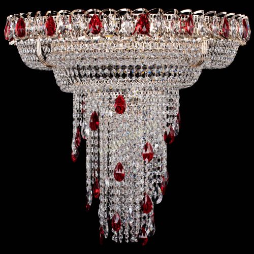 Люстра Кольцо №10 красная в Кирове Гусь Хрустальный