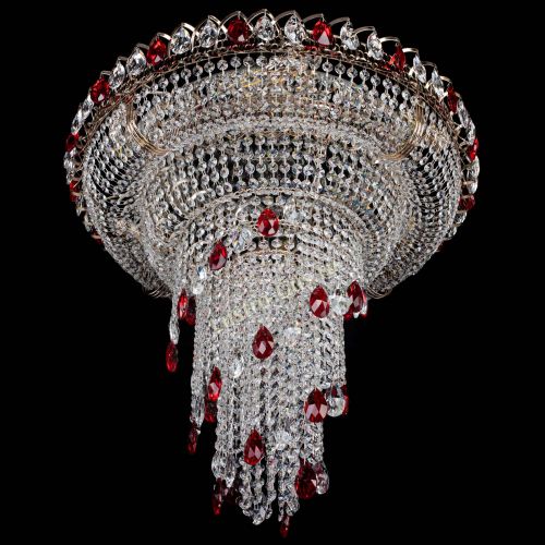 Люстра Кольцо №10 красная в Кирове Гусь Хрустальный