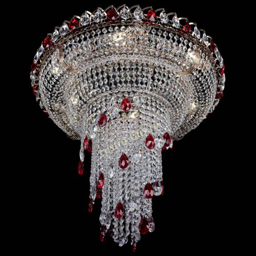 Люстра Кольцо №10 красная в Кирове Гусь Хрустальный
