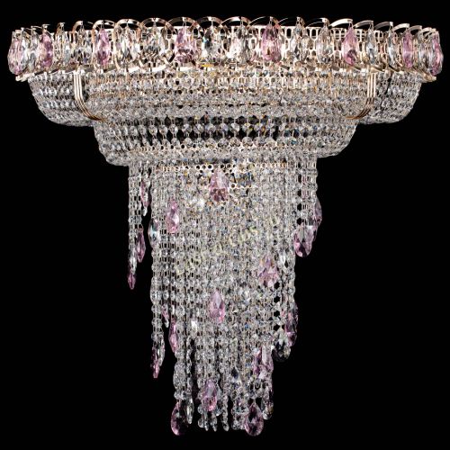 Люстра Кольцо №10 розовая в Кирове Гусь Хрустальный
